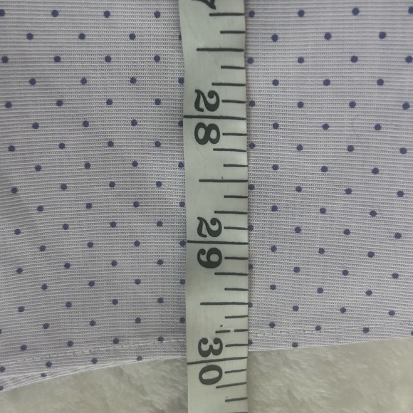 Bonobos Men’s Slim Fit Wrinkle Free Lavender Polka Dot Button Up Size 34/ 15 1/2 - Picture 6 of 6